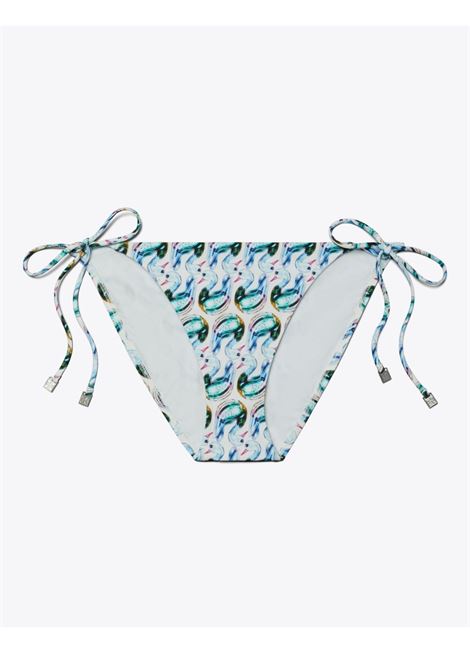 Bikini con stampa in blu Tory burch - donna